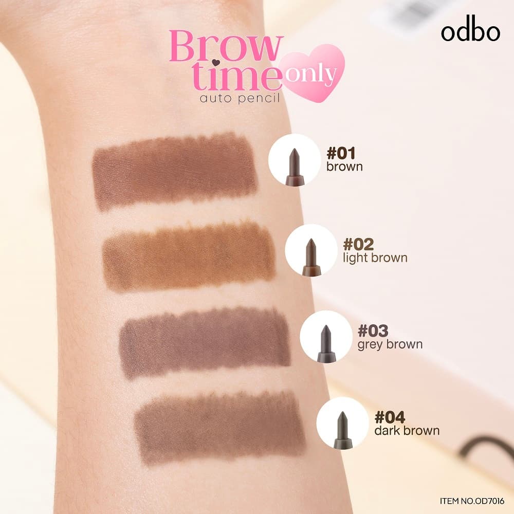 ODBO BROW TIME ONLY AUTO PENCIL OD7016 #ดินสอเขียนคิ้วหัวเรียวเล็ก 1.5mm รูปที่ 5