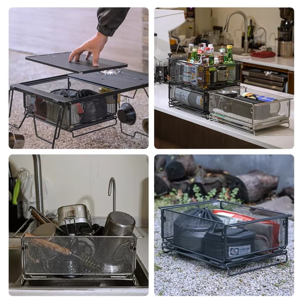 โต๊ะเหล็กพับ Campingmoon รุ่น CK-3650 | IGT 2 Unit พร้อมอุปกรณ์เสริม สามารถต่อออกข้างได้ รูปที่ 6