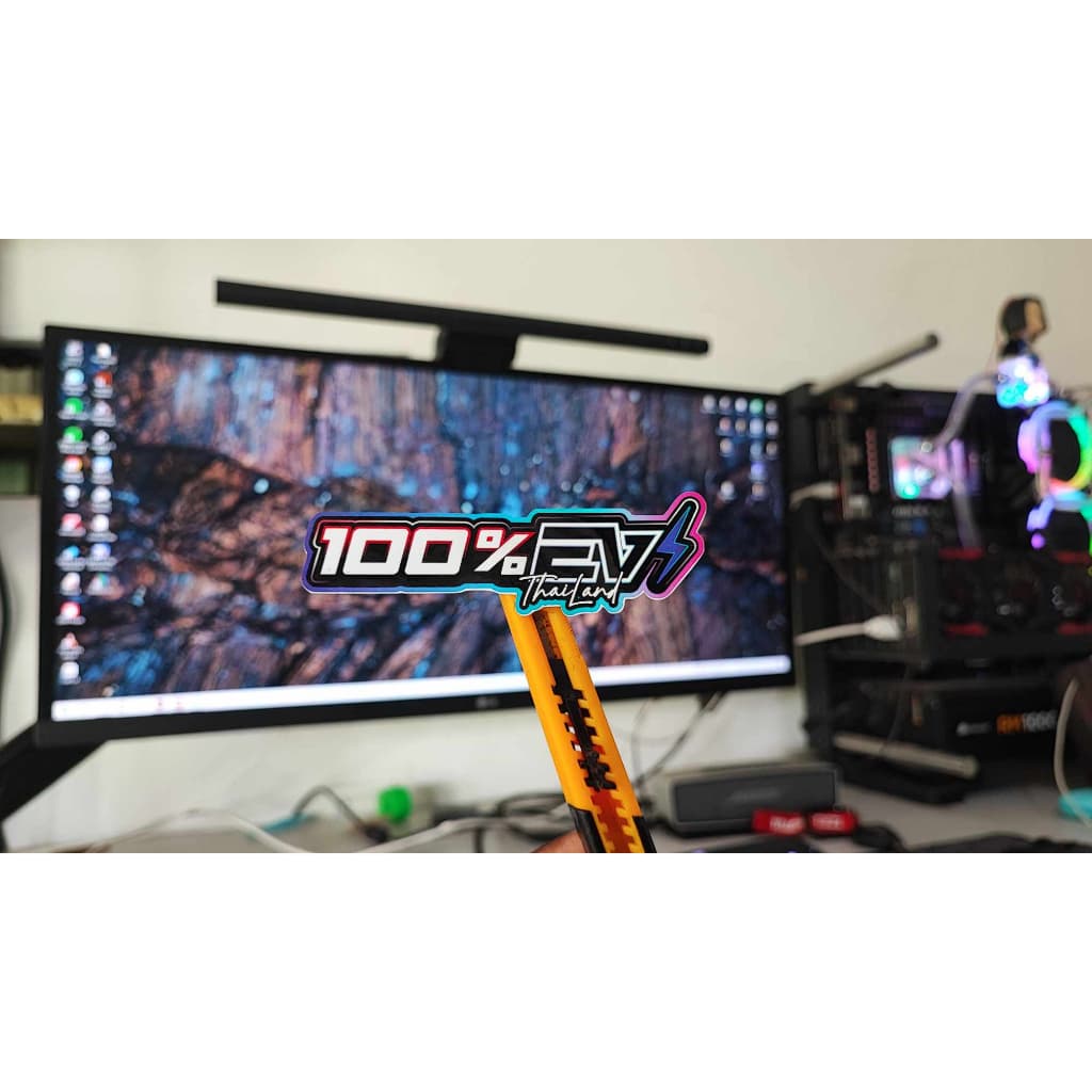1 แถม 1 100%EV ขนาด 13*3.5 สติกเกอร์งานพิมพ์ เกรด3ปี สีสวยสด ติดรถไฟฟ้า สกุ๊ตเตอร์ไฟฟ้า รูปที่ 2
