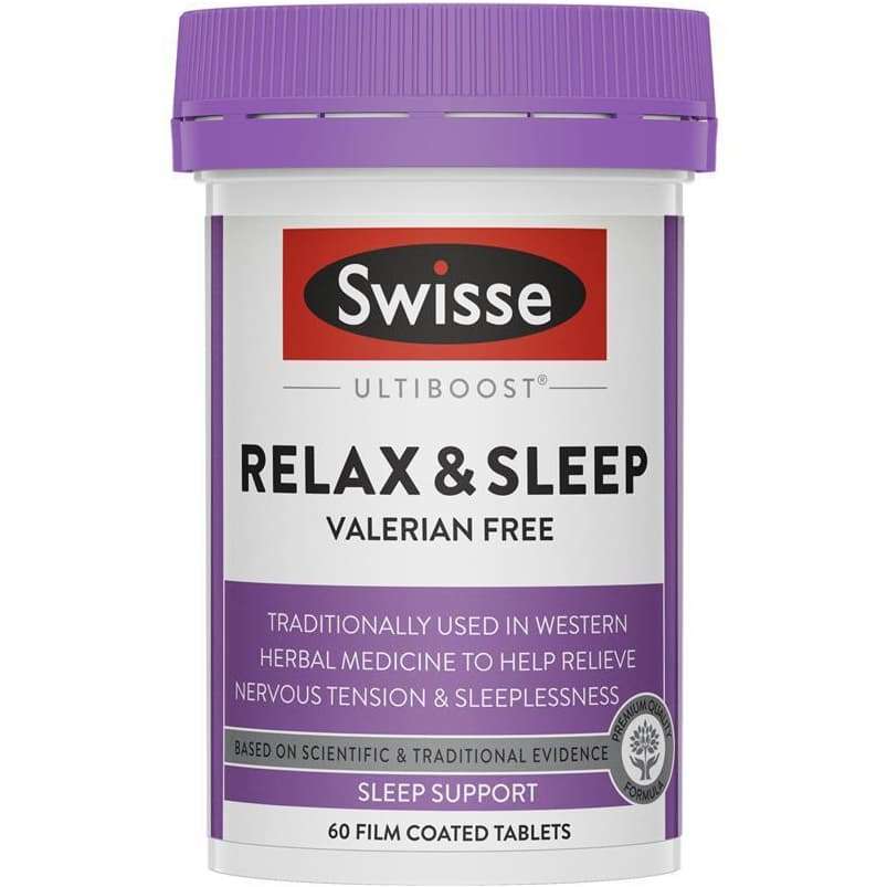 Swisse Ultiboost Relax & Sleep 60 Tablets ลดความเครียด ช่วยการนอนหลับ รูปที่ 2