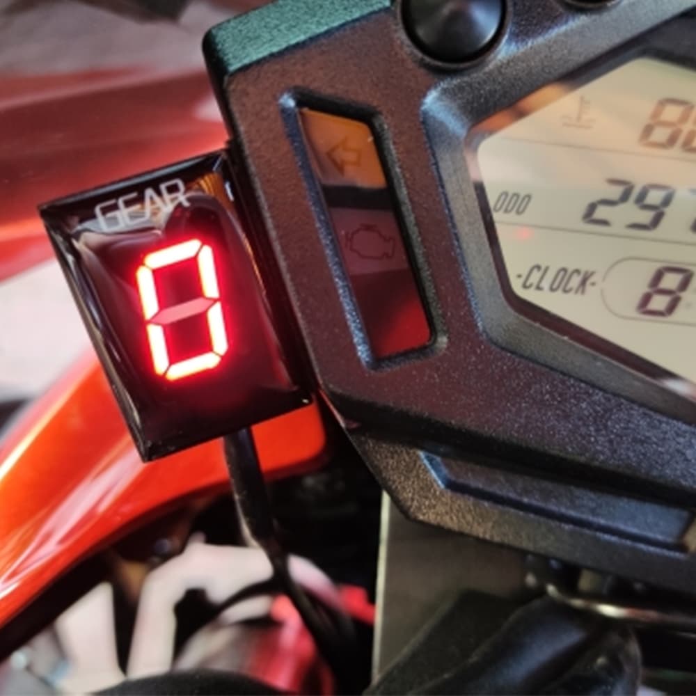Gear Indicator For Kawasaki ER6N Z1000SX Ninja400 Z1000 Z800 Z750 Versys 650 Z650 W800 Ninja 300 Speed Display Meter รูปที่ 2