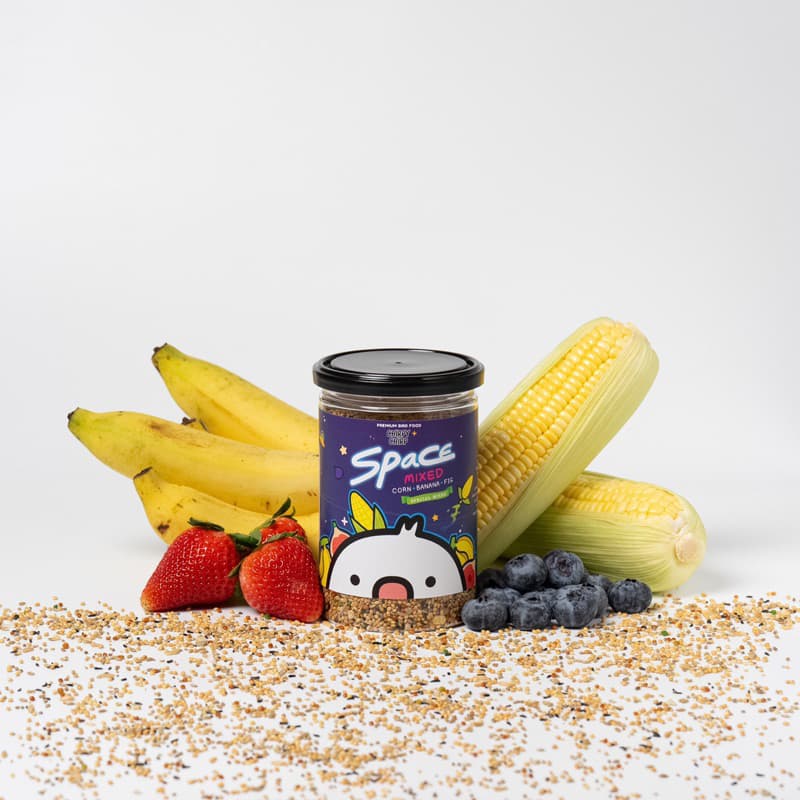 อาหารนกเชิร์พปี้เชิร์พ ChirpyChirp ธัญพืชผสมผลไม้ FREEZE Dry สูตร Space mixed! อาหารนกแก้ว อาหารนก ธัญพืชรวม รูปที่ 1