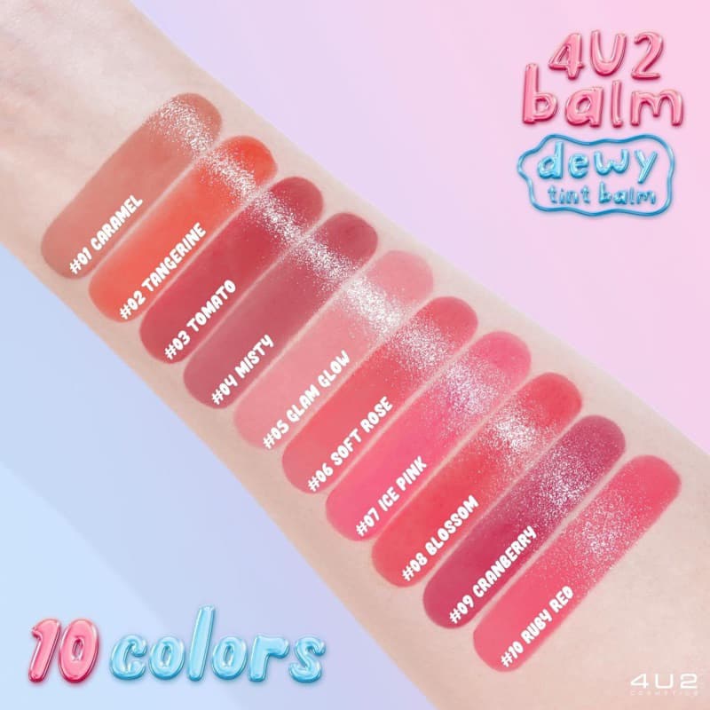 Exp10/264U2 BALM DEWY TINT BALM ทินท์บาล์มดิวอี้ งานปากระเรื่อสุขภาพดี รูปที่ 4