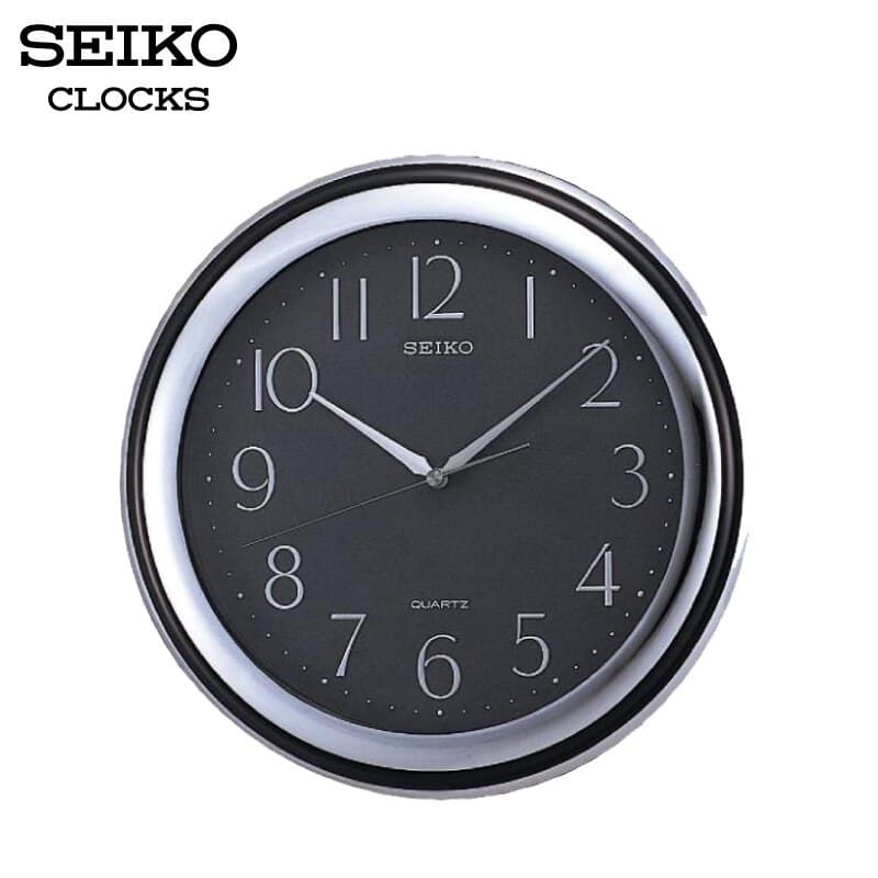 SEIKO CLOCKS นาฬิกาแขวน รุ่น QXA261K ขนาด 11.4 นิ้ว เดินสเต็ป สีดำ รูปที่ 1