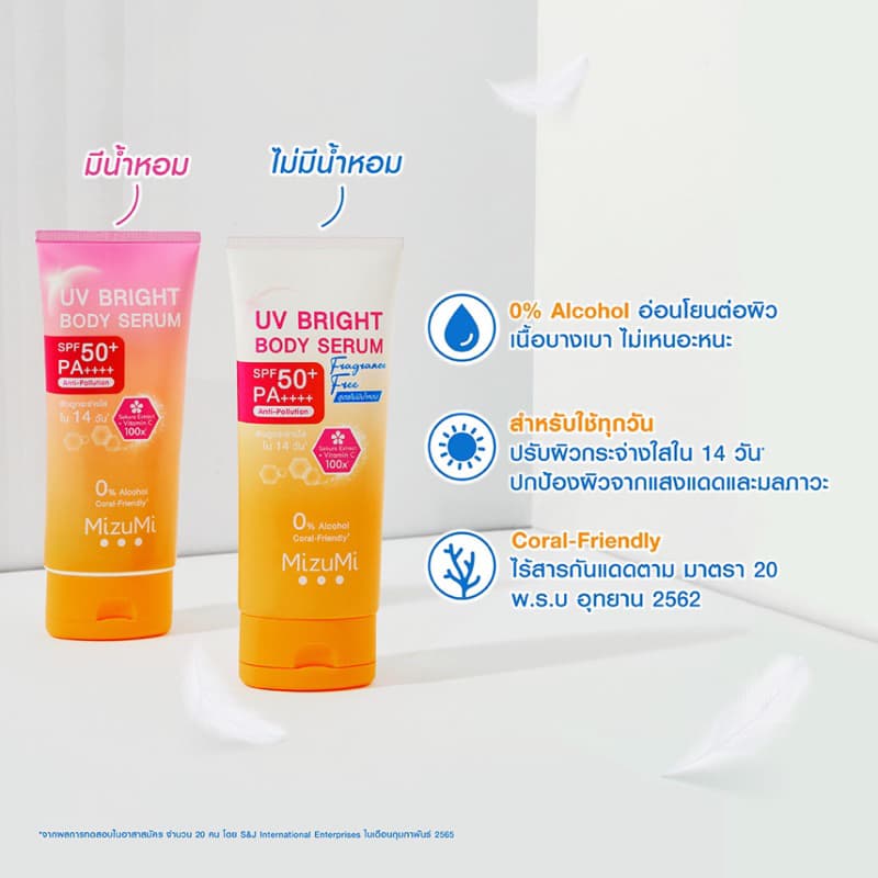 มิซึมิ ยูวี ไบร์ท บอดี้ เซรั่ม 165ml , 180ml MizuMi UV Bright Body Serum 165ml , 180ml รูปที่ 9