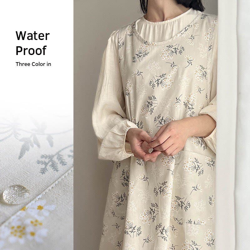 ผ้ากันเปื้อน ในไทย แบบผูกข้าง เกรด water proof คุณภาพดี สไตล์ญี่ปุ่น ราคาส่ง กันเปื้อนฟรีไซค์ใส่คล่องตัว รูปที่ 3