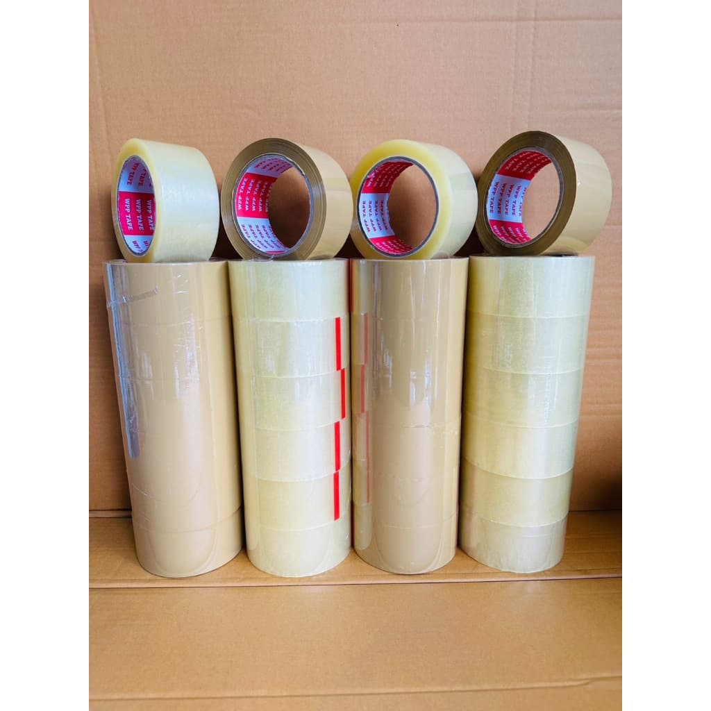 6 ม้วน เทปยาว100 หลาเต็ม กว้าง 2 นิ้ว หนา 42ไมครอน เทปปิดกล่อง Tape opp รูปที่ 5
