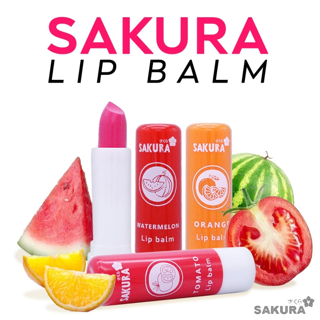 Sakura Lip Balm ลิปบาล์มซากุระ ลิปบาล์มเปลี่ยนสี เพิ่มความชุ่มชื้นให้แก่ริมฝีปาก เนียนนุ่ม รูปที่ 3