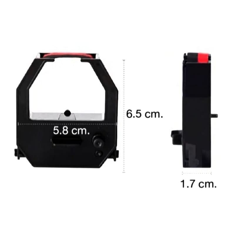 ผ้าหมึกเครื่องตอกบัตร รุ่น M880 Time Recorder สีดำ-แดง รูปที่ 3