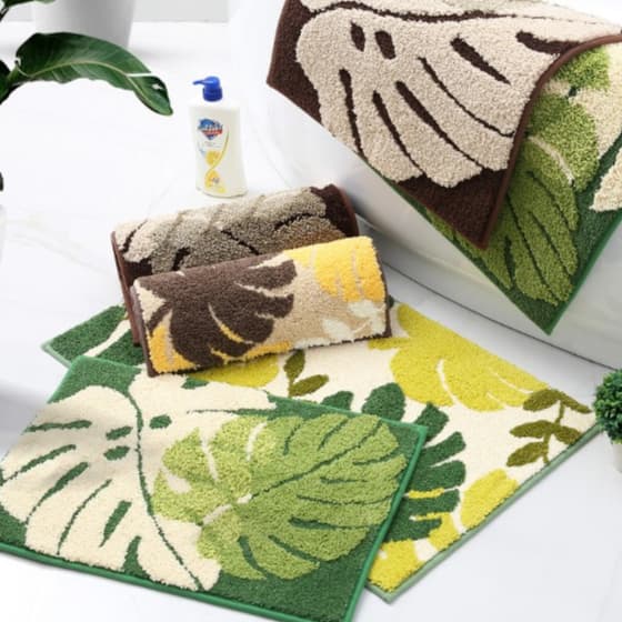 ShopAt.Two พรมเช็ดเท้า 40x60 cm.พื้นยางTRP กันลื่น ซับน้ำ ทอแน่น หนา นุ่ม รูปที่ 3