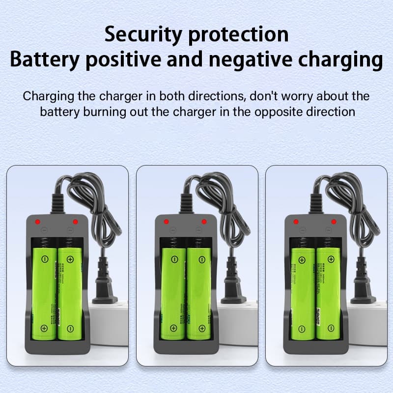 ถ่านชาร์จ ที่ชาร์จแบตเตอรี่ 4.2V 18650 แบบ2ก้อน รูปที่ 5