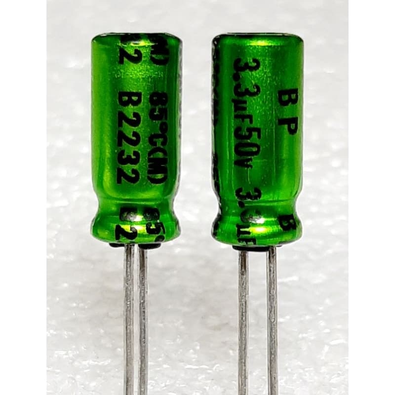 Nichicon MUSE ES BP 3.3uf 50v Bipolar Capacitor bipolar bp คาปาซิเตอร์ ตัวเก็บประจุ ไบโพลาร์ ไบโพล่า ไม่มีขั้ว รูปที่ 1