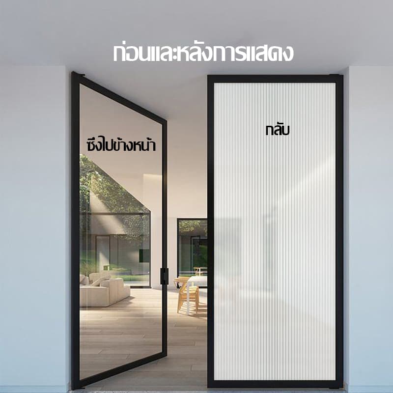 ฟิล์มติดกระจก สูญญากาศ ฝ้าขุ่น หน้ากว้าง/สูง 45/60/90ซ.ม. ยาว 2 เมตร รูปที่ 2