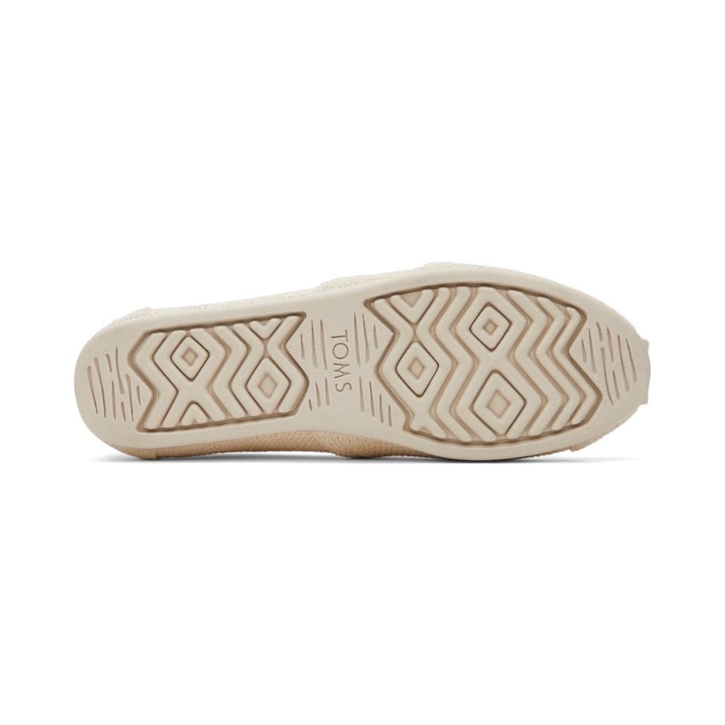 TOMS รองเท้าลำลองผู้หญิง สลิปออน รุ่น Alpargata Natural Undyed Metallic Linen Stripe รองเท้าลิขสิทธิ์แท้ รูปที่ 6