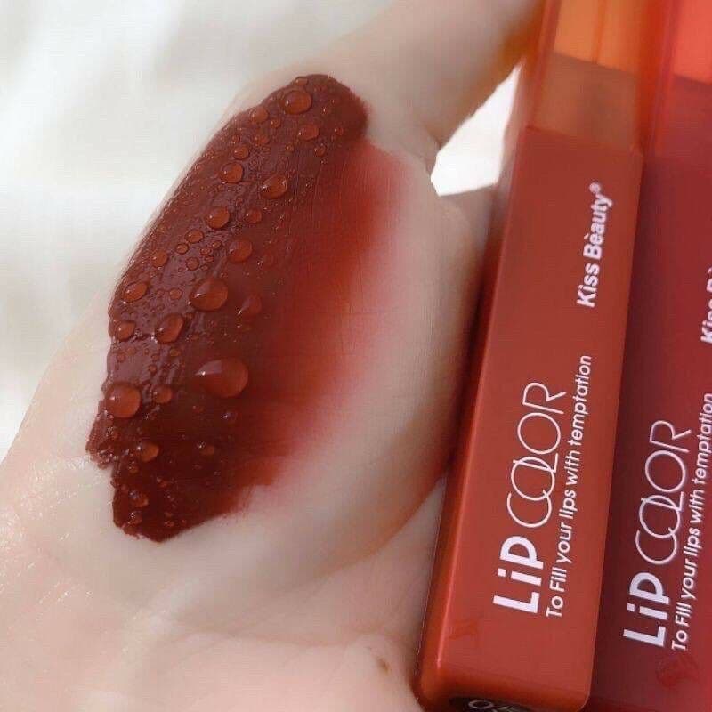 70063-03 Kiss Beauty To Fill You ลิปแมตต์ สีโทนแดงก่ำ ลิปกันน้ำ กลิ่นหอมมาก สีสวยติดทน nailnew05800 รูปที่ 3