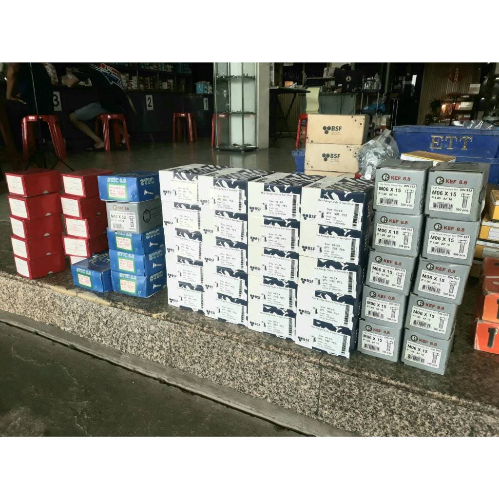 เบอร์10 ขนาด M6x25mm P1.0 AF10 เบอร์ 10 ยาว 2.5cm ยี่ห้อTNK รูปที่ 8