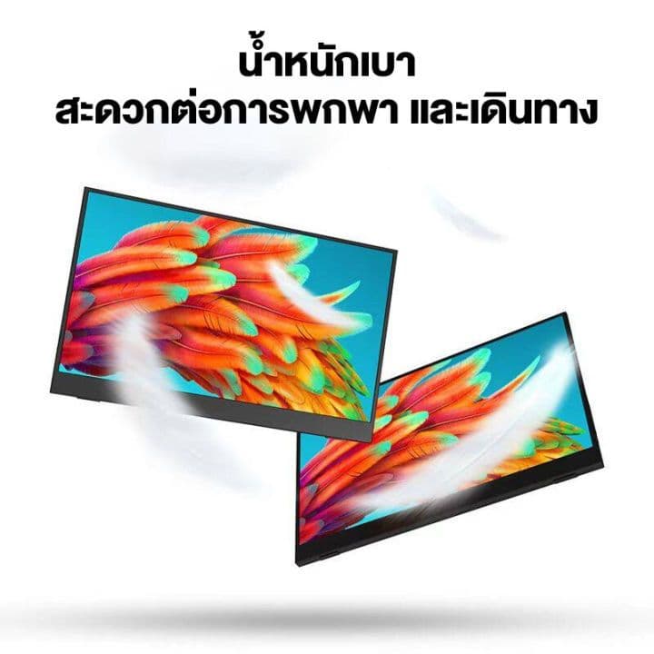 จอภาพแบบพกพา PORTABLE MONITOR 15.6นิ้ว 1080P IPS แบบพกพาลำโพงคู่ในตัวรองรับการใช้งานกับคอมพิวเตอร์แล็ปท็ เชื่อมต่อกับคอน รูปที่ 3
