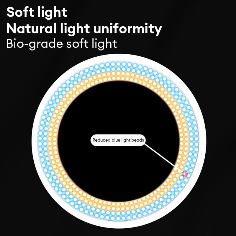 ไฟวงแหวน 16-45CM LED Ring Light ชุดไฟไลฟ์สด+พร้อมขาตั้ง2.1m ปรับได้3สี ปรับได้360°ทิศทา ไฟสตูดิโอ ขาตั้งกล้องมือถือ รูปที่ 9