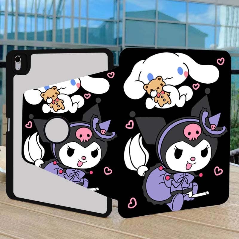 รูปแบบการ์ตูน ปรับองศาได้ 360° เคสไอแพด 10th gen11 gen10 Gen7 Gen8 Gen9 Air4 air5/6/7/8 pro10.5 Pro11 gen12 PRO13 air11 รูปที่ 1