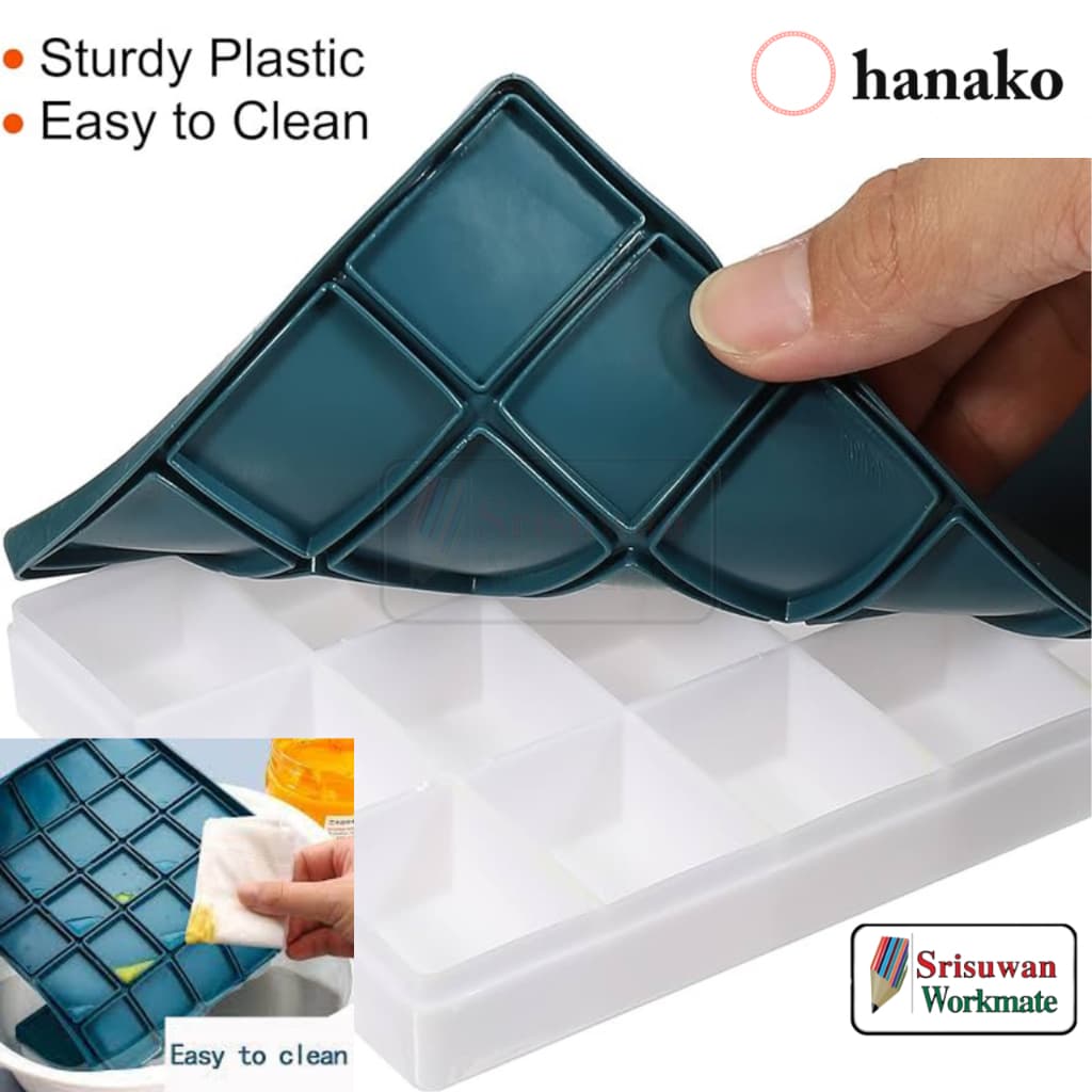 hanako จานสีพร้อมฝายาง 24 / 36 / 44 ช่อง Rubber Art Palette จานสีฝายาง จานสีโปสเตอร์ จานสีอะคริลิค รูปที่ 2