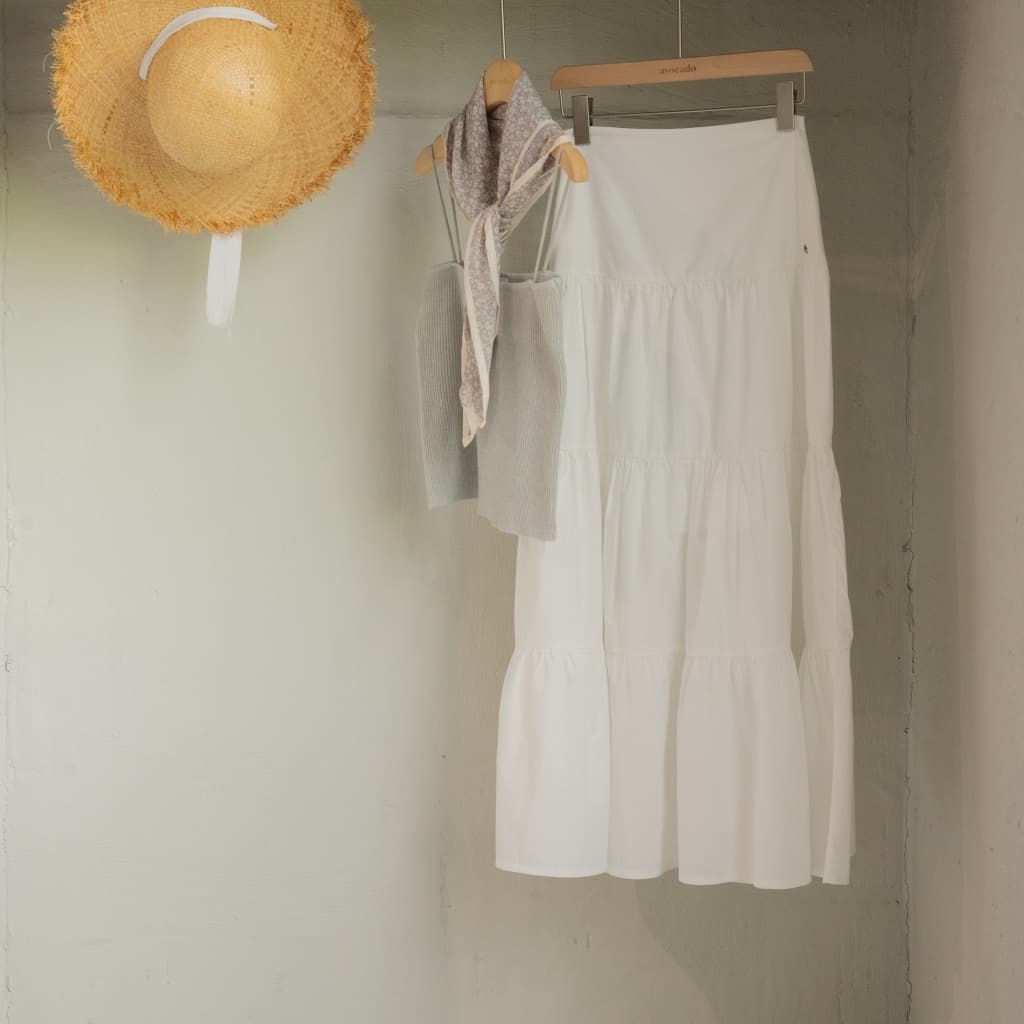 avocado diana long skirtกระโปรงยาวที่แอบสปอยมาเนิ่นนานน พร้อมเปิดขายแล้ววว รูปที่ 1