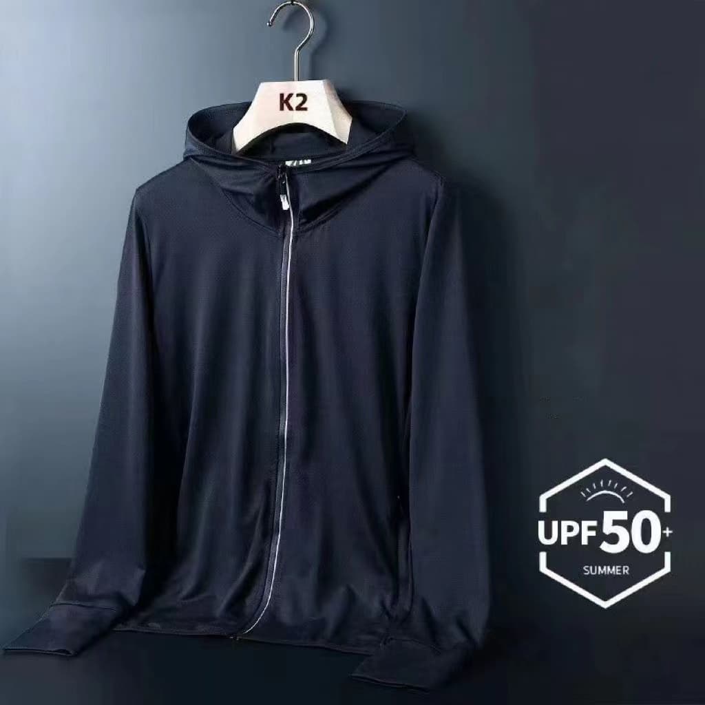 UPF50+เสื้อผ้าป้องกันแสงแดดผู้ชายและผู้หญิงรูปแบบใหม่บางป้องกันรังสียูวีระบายอากาศคลุมด้วยผ้ากลางแจ้งขี่จักรยานและแจ็คเก รูปที่ 4