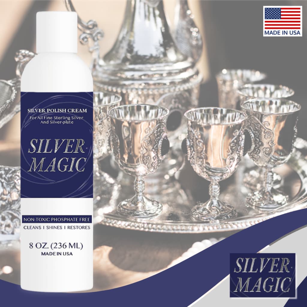 ครีมขัดเงิน/ทอง SILVER MAGIC จากอเมริกา สำหรับขัดเครื่องเงิน นาฬิกา ขนาด 236 ml และ 120 ml รูปที่ 3