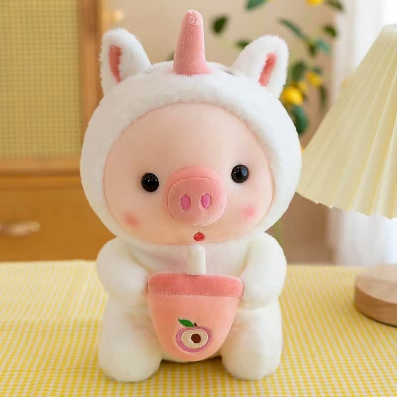 ตุ๊กตาหมู หมอนตุ๊กตานุ่ม รูปการ์ตูนหมูชาไข่มุกน่ารัก ของขวัญวันเกิด ของเล่นสําหรับเด็ก 25 ซม รูปที่ 4