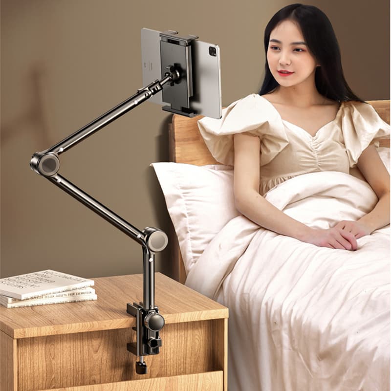 ขาจับโทรศัพท์ แขนจับโทรศัพท์มือถือรุ่นยาว62cm อเนกประสงค์ หนีบโต๊ะ หนีบเตียง ขาตั้งมือถือ รูปที่ 3