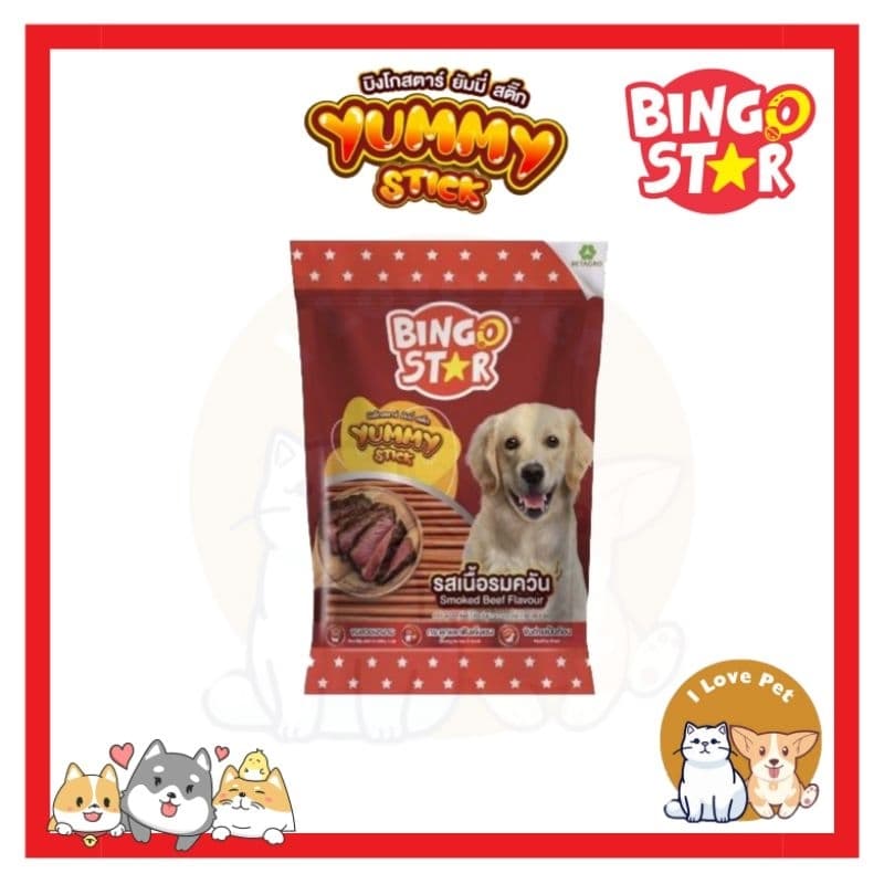 Bingo Star Yummy Stick บิงโกสตาร์ยัมมี่สติ๊ก ขนมสุนัข ขนาด 500 กรัม รูปที่ 2