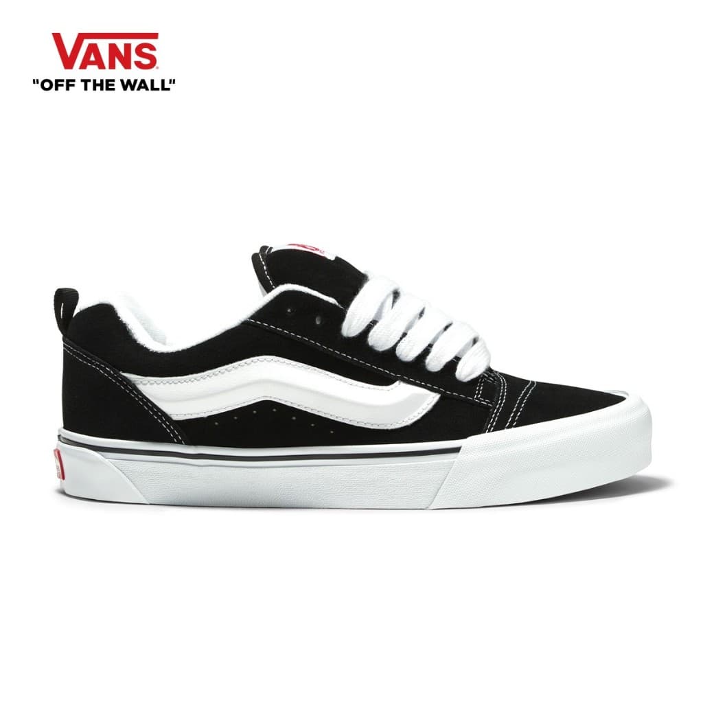 VANS KNU SKOOL - BLACK/TRUE WHITE รองเท้าผ้าใบ ชาย หญิง รูปที่ 2
