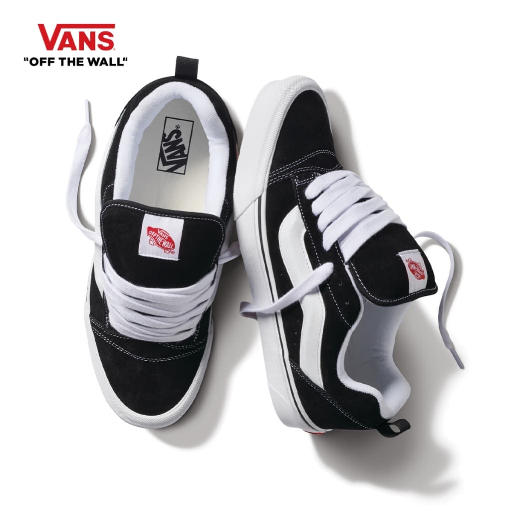 VANS KNU SKOOL - BLACK/TRUE WHITE รองเท้าผ้าใบ ชาย หญิง รูปที่ 3