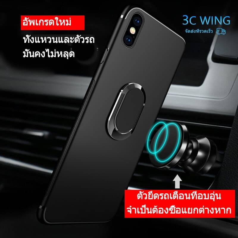 ขาตั้งแหวนนิ้ว แบบบางเฉียบ หมุนได้ 360 องศา แหวนขาตั้งโลหะ ขาตั้งยึดโทรศัพท์ แท็บเล็ต รูปที่ 3