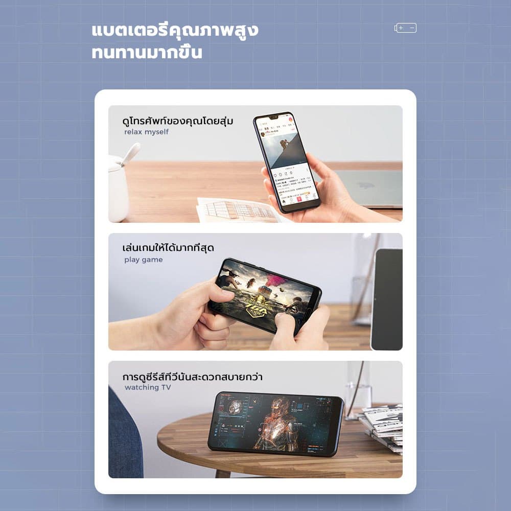 แบตเตอรี่ VIVO Y11/Y12/Y15/Y17/Y21/Y21s/Y33s/Y91/Y93/Y95/V11i/Y81/Y83/S1/Y31/V15/V9 Battery แบตคุณภาพรับประกัน 1ปี รูปที่ 2