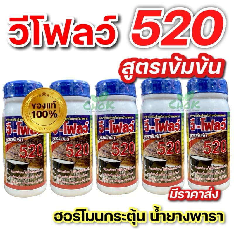 ฮอร์โมนเพิ่มน้ำยาง ตรา วีโฟลว์520 สูตรเข้มข้น ทำให้หน้ายางนิ่ม กรีดง่าย ต้นไม่โทรม บำรุงรักษาหน้ายางและเพิ่มปริมาณน้ำยาง รูปที่ 2