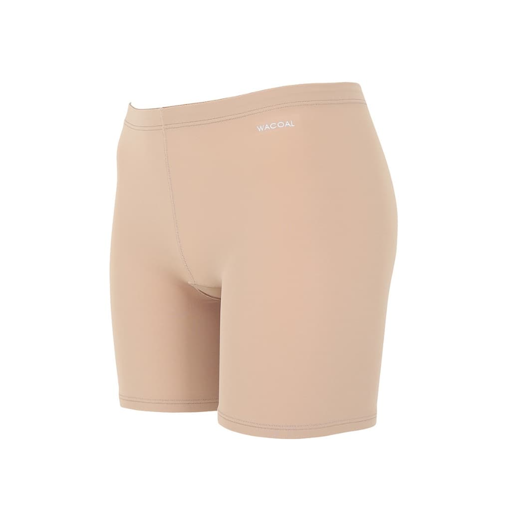 Wacoal Hot Pants Panty กางเกงขาสั้นกันโป๊ รุ่น WU2P01 สีโอวัลติน รูปที่ 2