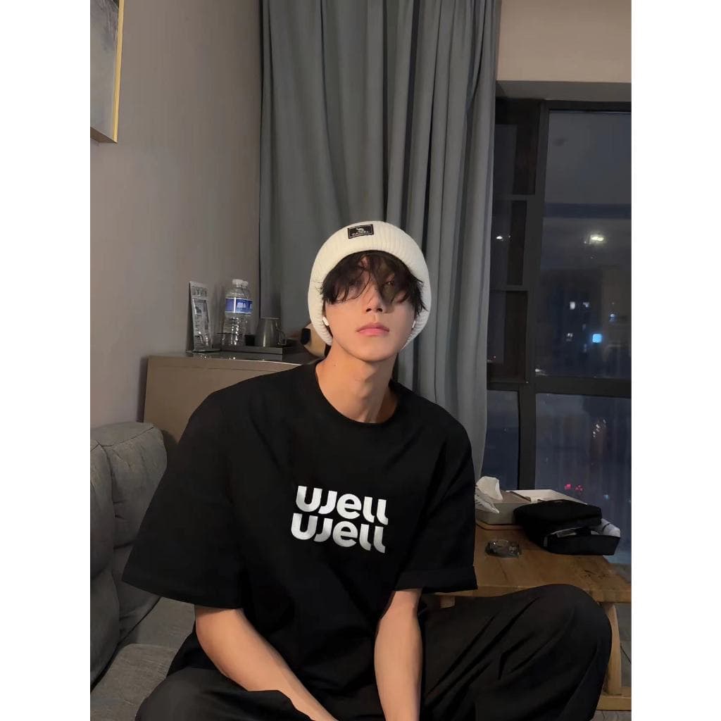 Angle Official เสื้อยืดผู้หญิง Oversize เสื้อแขนสั้น สไตล์มินิมอล ใส่สบาย แฟชั่นเกาหลี T84 รูปที่ 9