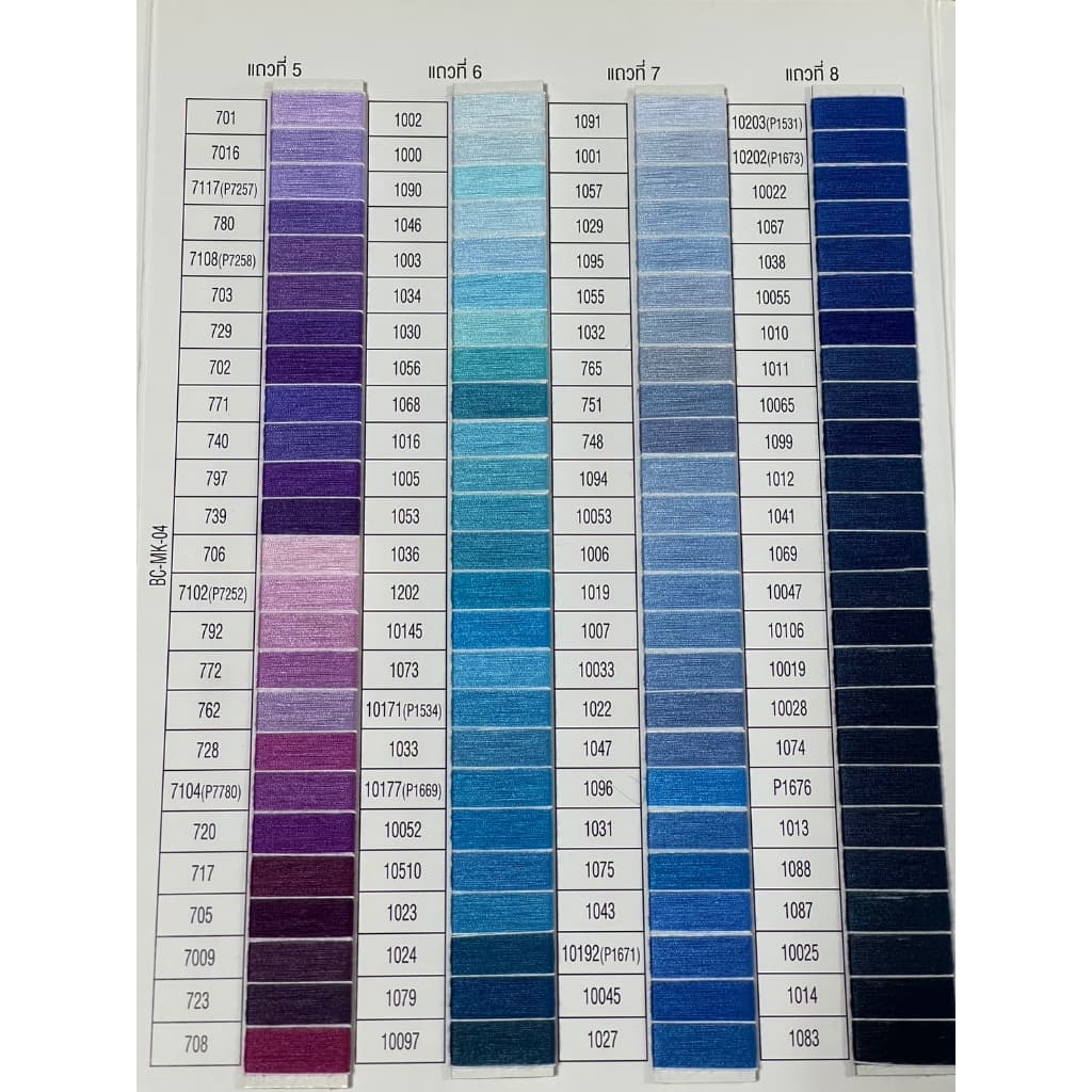 ด้ายเย็บผ้า ด้ายเย็บสี เบอร์ 40/2 ตราภูเขาไฟ รูปที่ 6