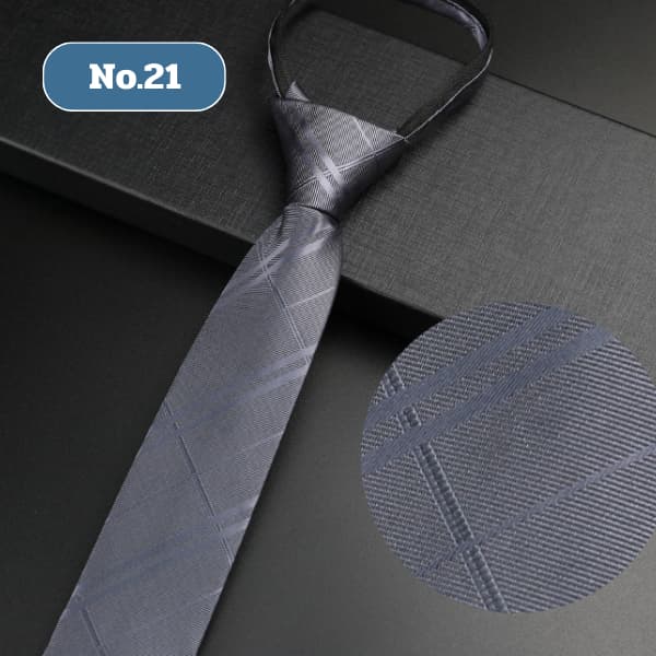 Hangerman เนคไทด์สำเร็จรูป ไม่ต้องผูกแบบซิบรูด ทำงานพรีเมี่ยม 6 ซม. รูปที่ 9