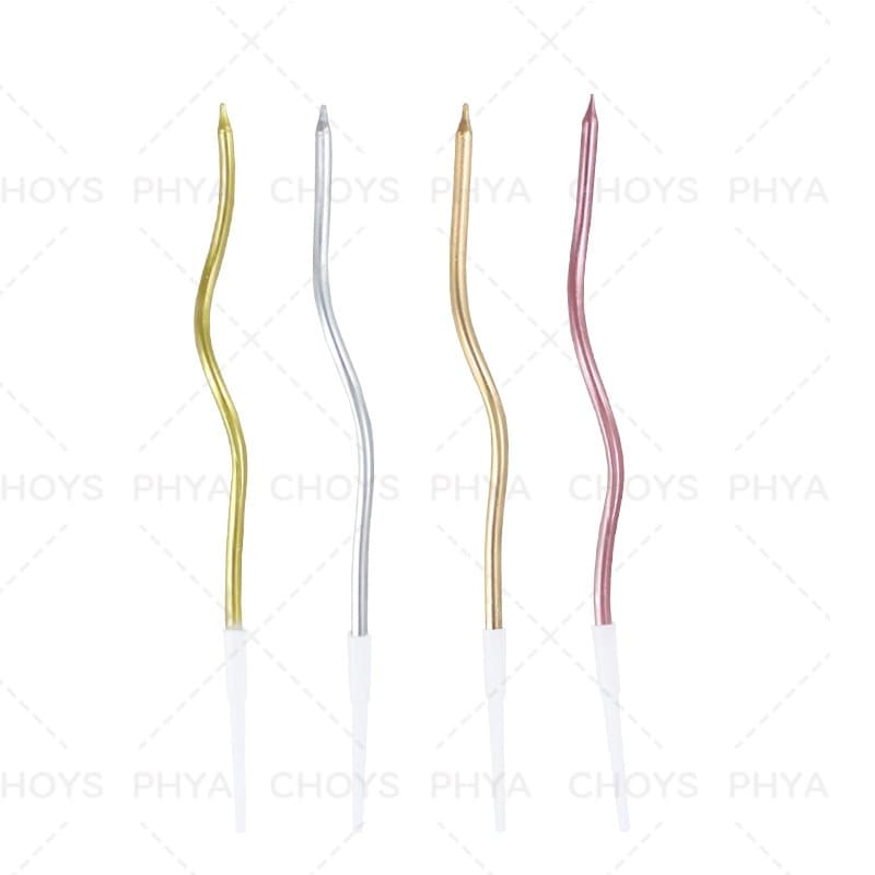 เทียนวันเกิด happy เทียนปักเค้กแบบเกลียวโค้ง *ราคาส่ง 4.49 บาท* ยกกล่อง 30/50/100ชิ้น รูปที่ 8