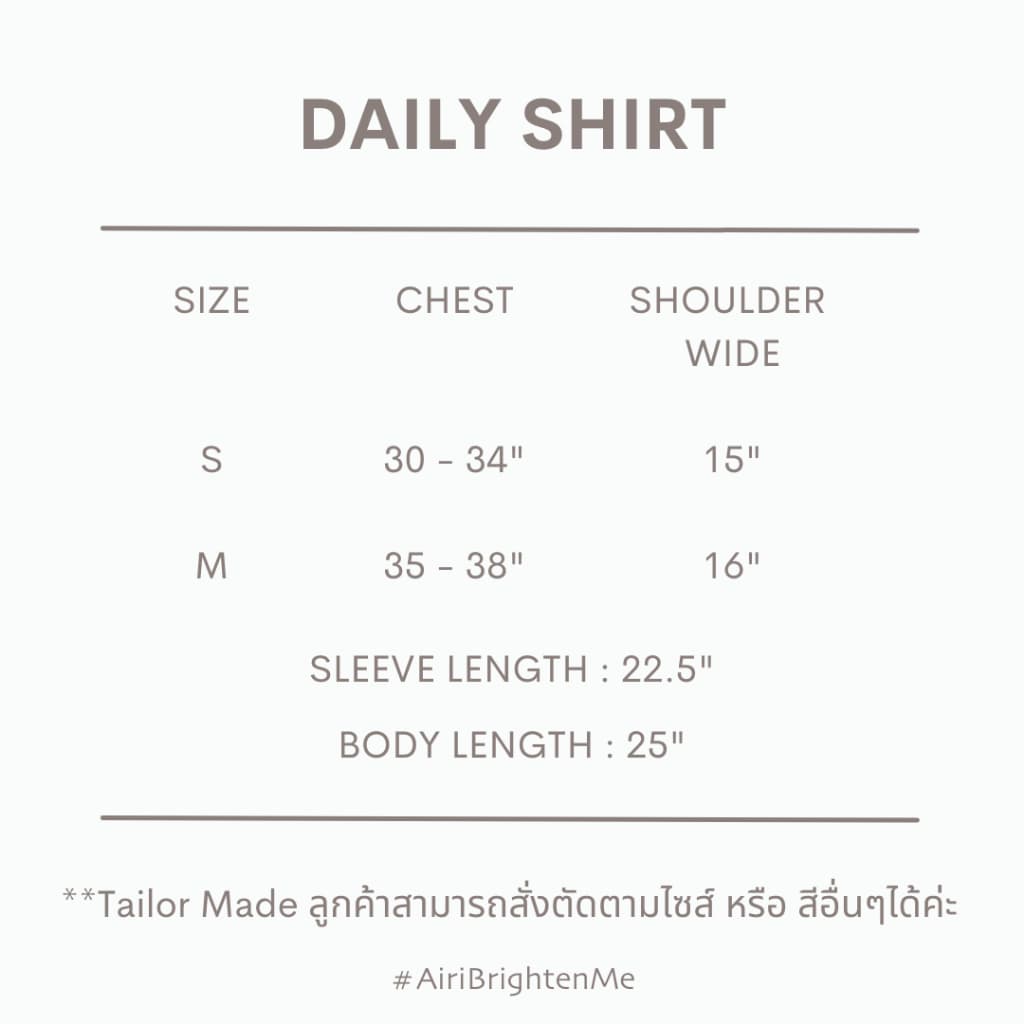 AIRI - DAILY SHIRT เสื้อเชิ๊ต รูปที่ 9