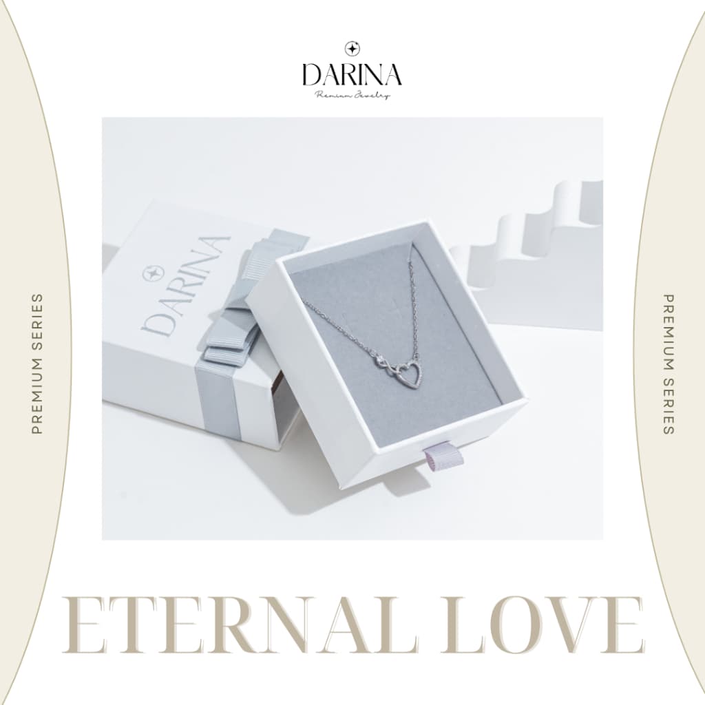 Eternal Love Necklace สร้อยคอ Darina Jewelry DRN0036 พร้อมกล่องเครื่องประดับ เขียนการ์ดได้ รูปที่ 6