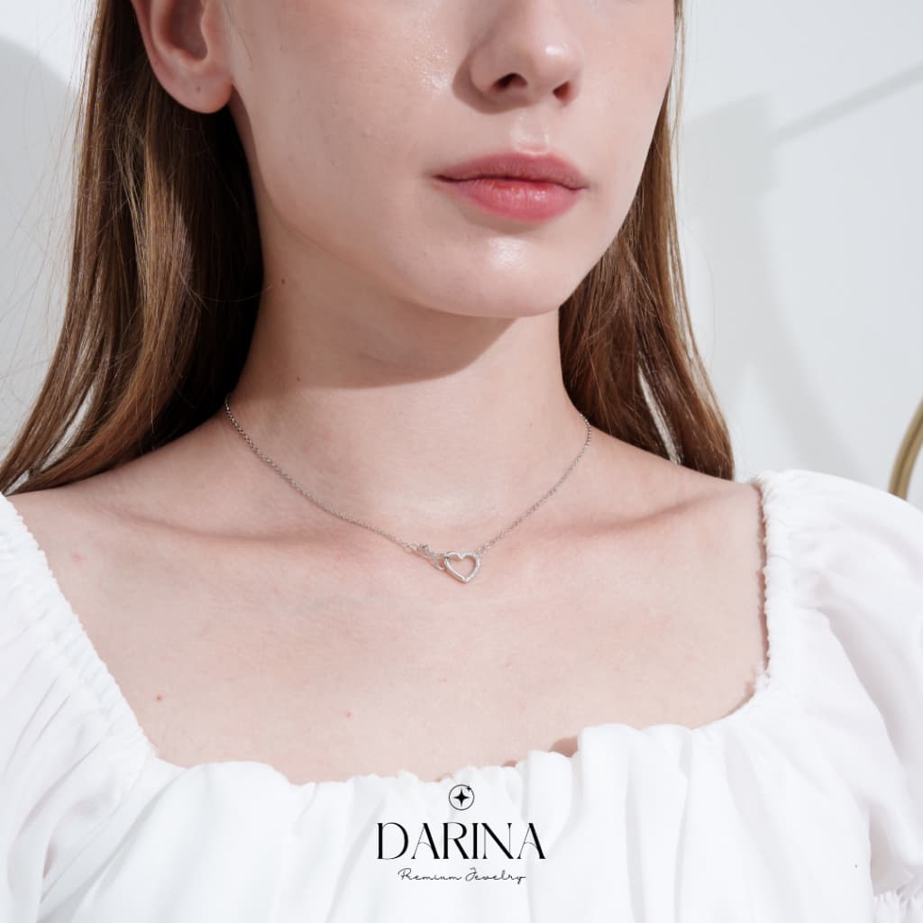 Eternal Love Necklace สร้อยคอ Darina Jewelry DRN0036 พร้อมกล่องเครื่องประดับ เขียนการ์ดได้ รูปที่ 4