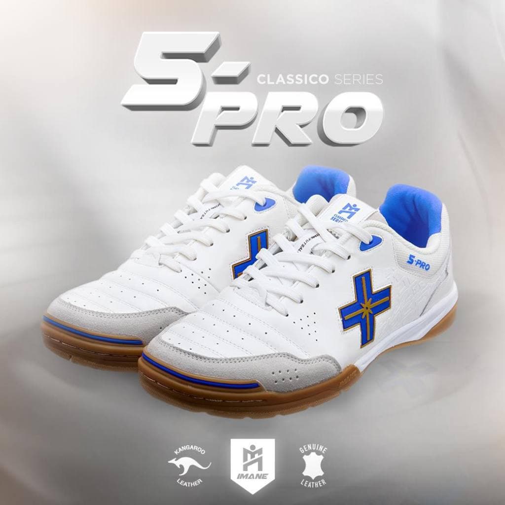 รองเท้าฟุตซอล IMANE FUTSAL 5PRO NAPPA IMF1 002] รองเท้าหนังแท้ บาลานซ์น้ำหนักได้ดี IMANE x Mini Mall รูปที่ 3