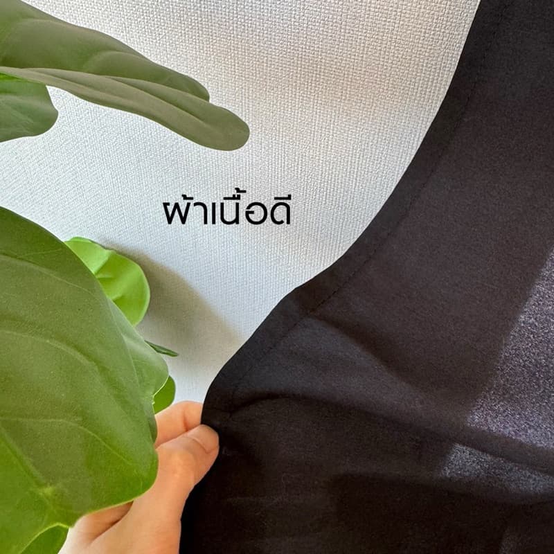 ม่านสีดำ ม่านประตู ผ้าคอตต้อน แถมฟรีตีนตุ๊กแกกาว สอดรางได้ ขนาดความกว้าง 80-90 cm ความยาวมีหลายขนาด รูปที่ 2