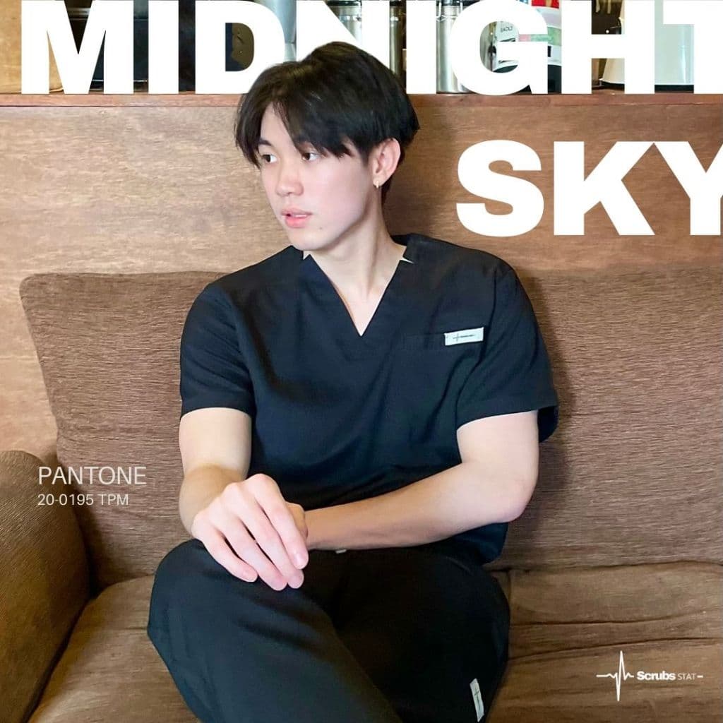 ชุดสครับขาตรง Scrubs STAT รุ่น Favourite Flavour Collection สี Midnight Sky รูปที่ 4