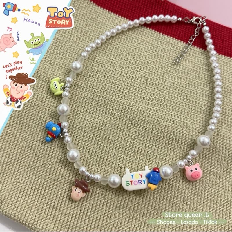 สร้อยคอลูกปัดมุกเซตทอสตอรี่ toy story รูปที่ 1