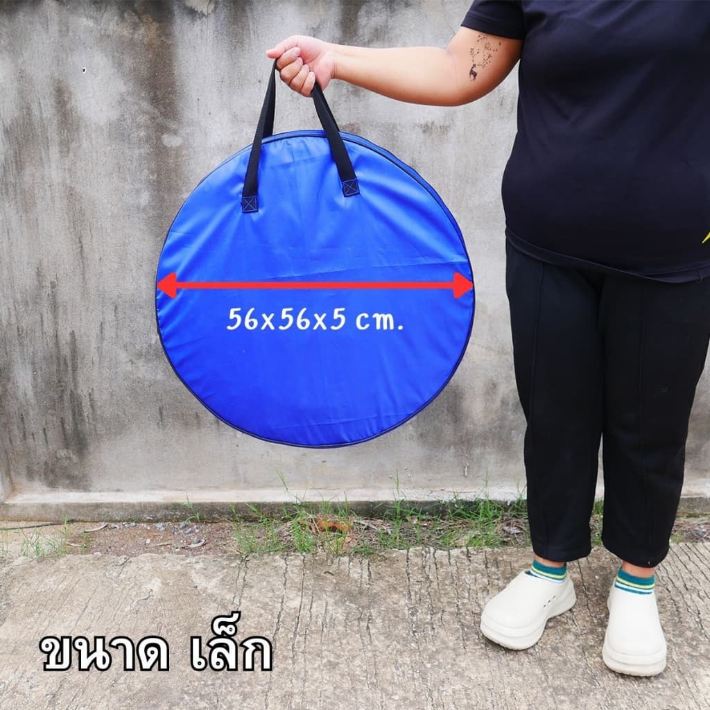 กระเป๋าใส่เต็นท์ ถุงใส่เต็นท์ ผ้าร่ม กระเป๋าใส่เต็นท์สปริง กระเป๋าทรงกลม กันน้ำ มี 3 ขนาดให้เลือก หลายสี รูปที่ 5