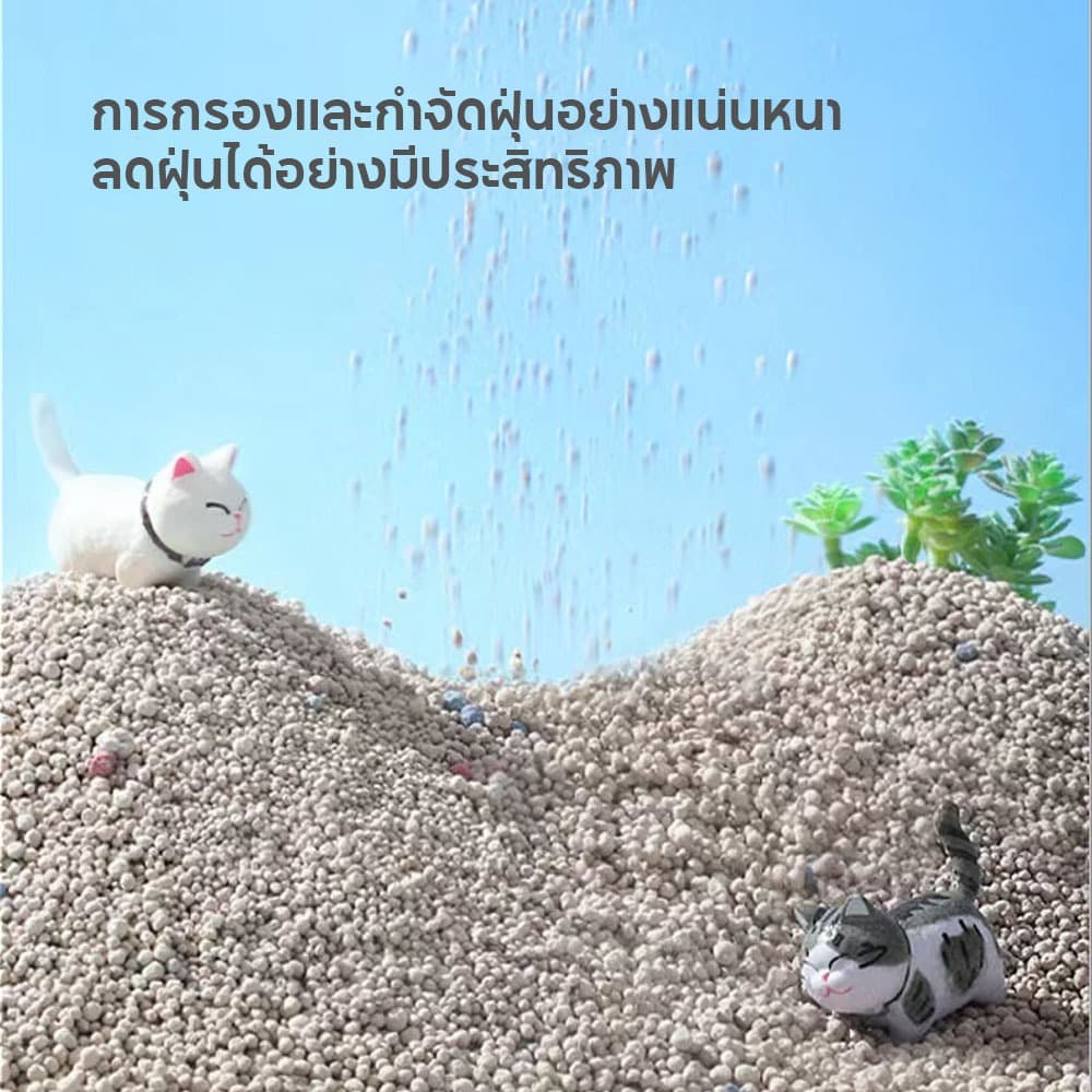 FOLOPETS ทรายแมว 14ลิตร 10 ลิตร 5 ลิตร กลิ่นเบนโทไนท์ 100% ป้องกันการเจริญเติบโตของแบคทีเรีย รูปที่ 7