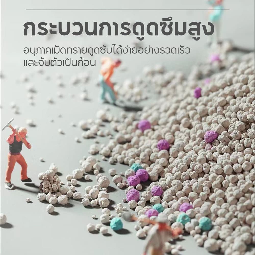 FOLOPETS ทรายแมว 14ลิตร 10 ลิตร 5 ลิตร กลิ่นเบนโทไนท์ 100% ป้องกันการเจริญเติบโตของแบคทีเรีย รูปที่ 3